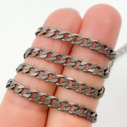 Buy Oxidized Sterling Silver Curb Chain